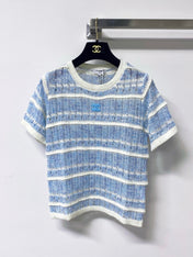 CHANEL 26S SHORT-SLEEVE KNIT TOP STYLE 1143