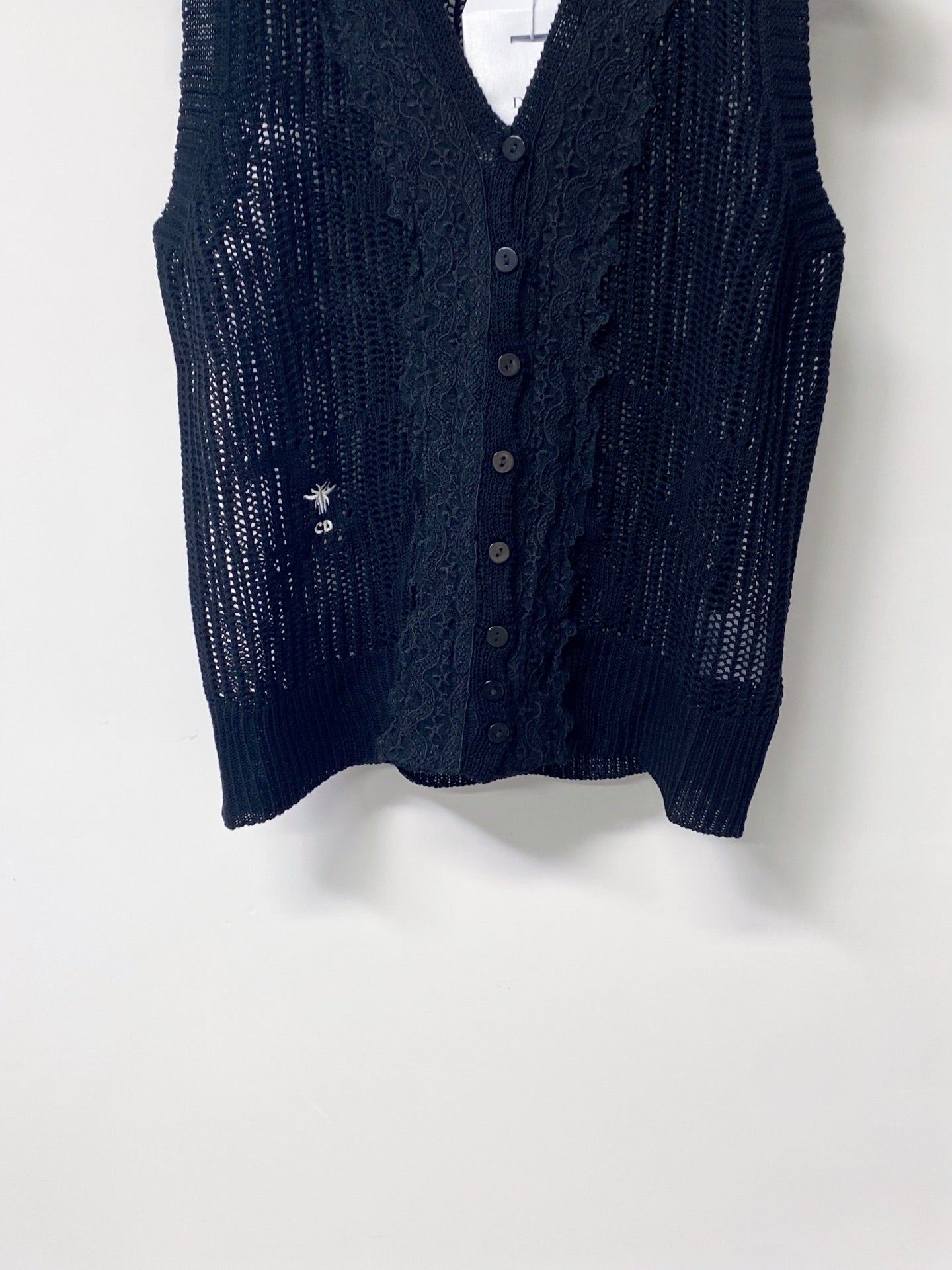 DIOR 26S V-NECK SLEEVELESS KNIT TOP 1244