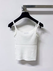 MIUMIU 26S CAMI TOP & OPEN KNIT CROPPED CARDIGAN SET 1172