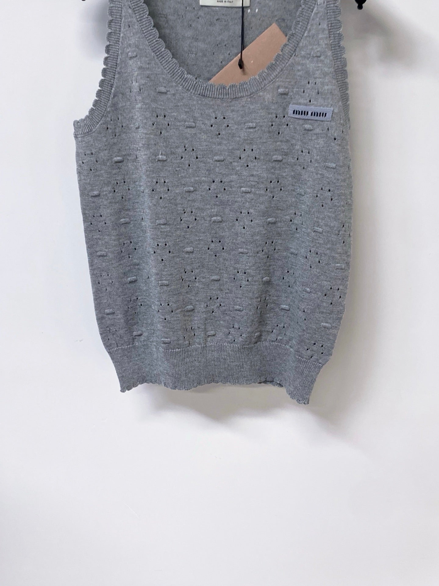 MIUMIU 26S SLEEVELESS KNIT TANK TOP 1152