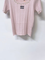 MIUMIU 26S SHORT SLEEVE T-SHIRT 1245