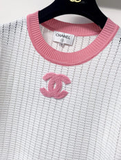 CHANEL 26S SHORT SLEEVE KNIT TOP STYLE 1244
