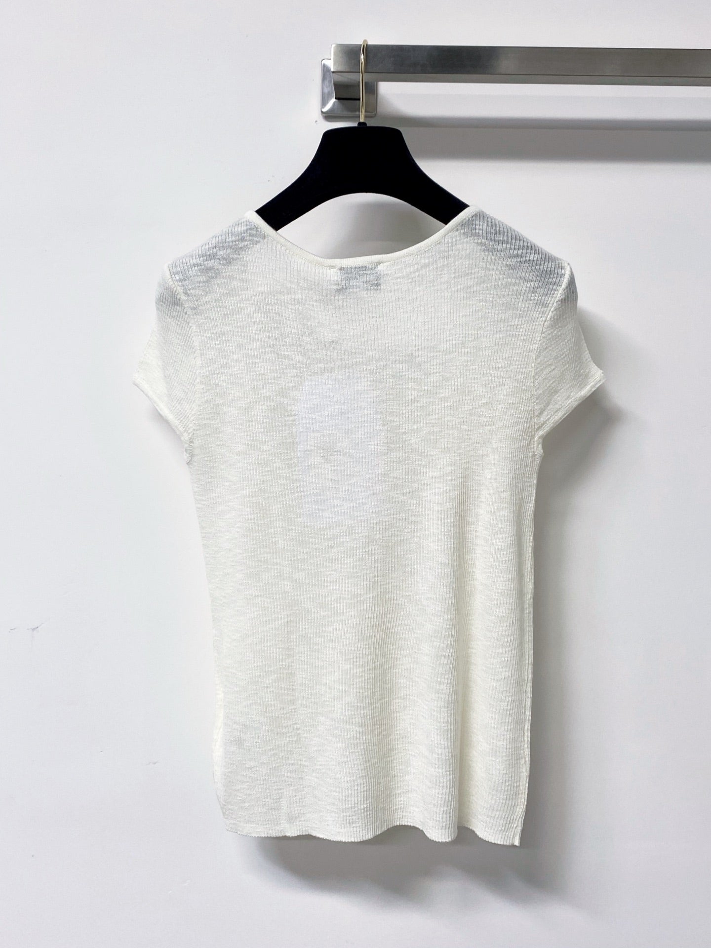 CHANEL 26S KNIT SHORT SLEEVE TOP STYLE 1256