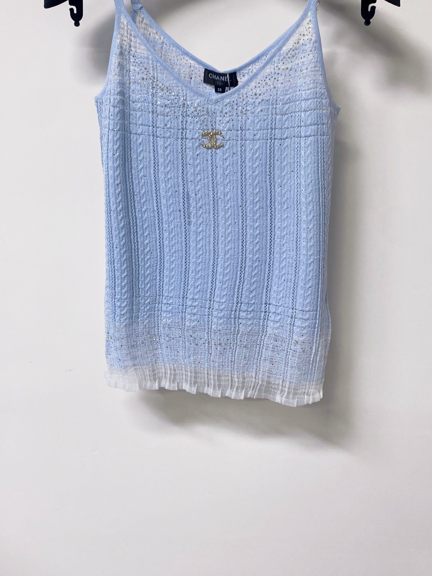 CHANEL 26S KNIT CARDIGAN & CAMISOLE SET STYLE 1268