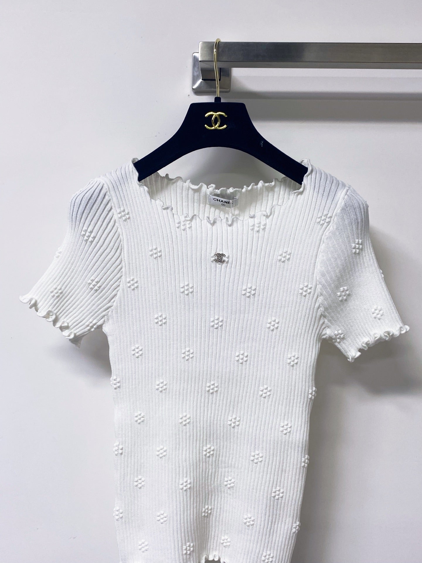CHANEL 26S KNIT SHORT SLEEVE TOP STYLE 1269