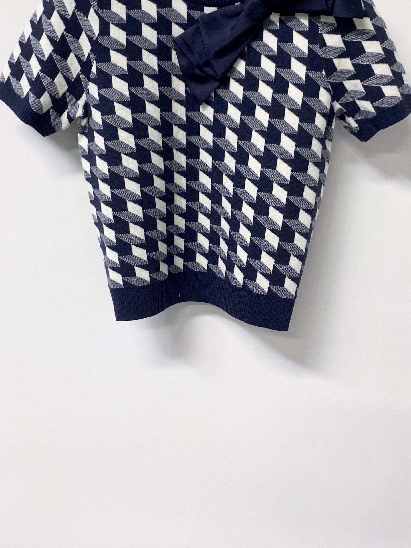 DIOR 26S SHORT-SLEEVE KNIT SWEATER 1403
