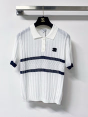 CHANEL 26S SHORT-SLEEVE KNIT POLO 1308