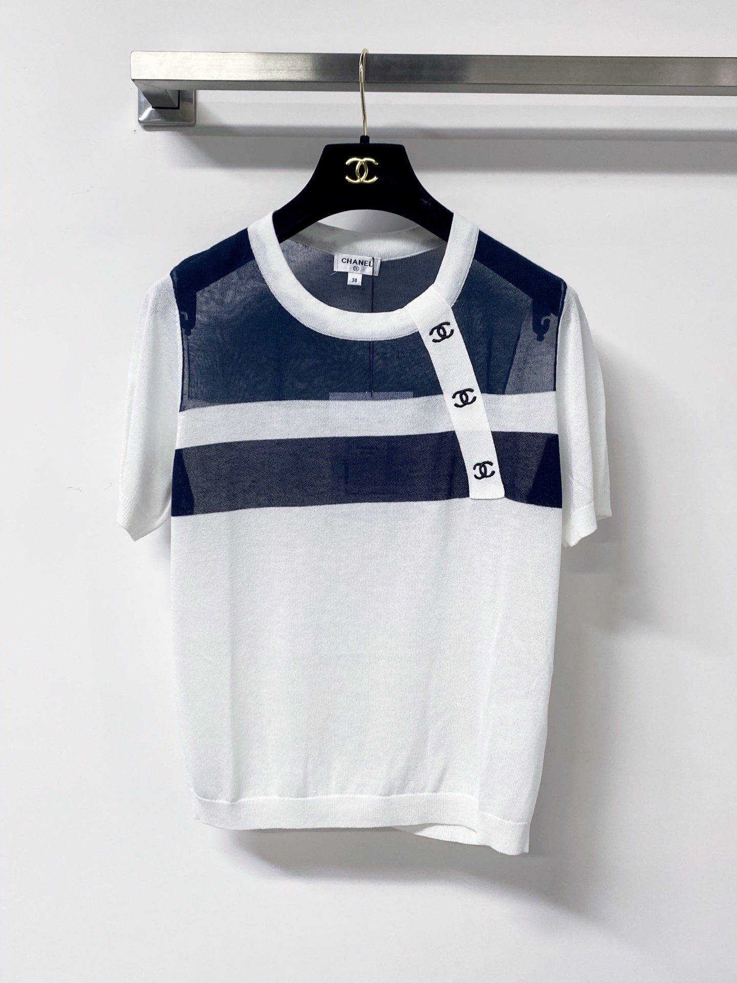 CHANEL 26S SHORT-SLEEVE KNIT TOP 1299