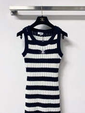 CHANEL 26S STRIPED KNIT DRESS 1297