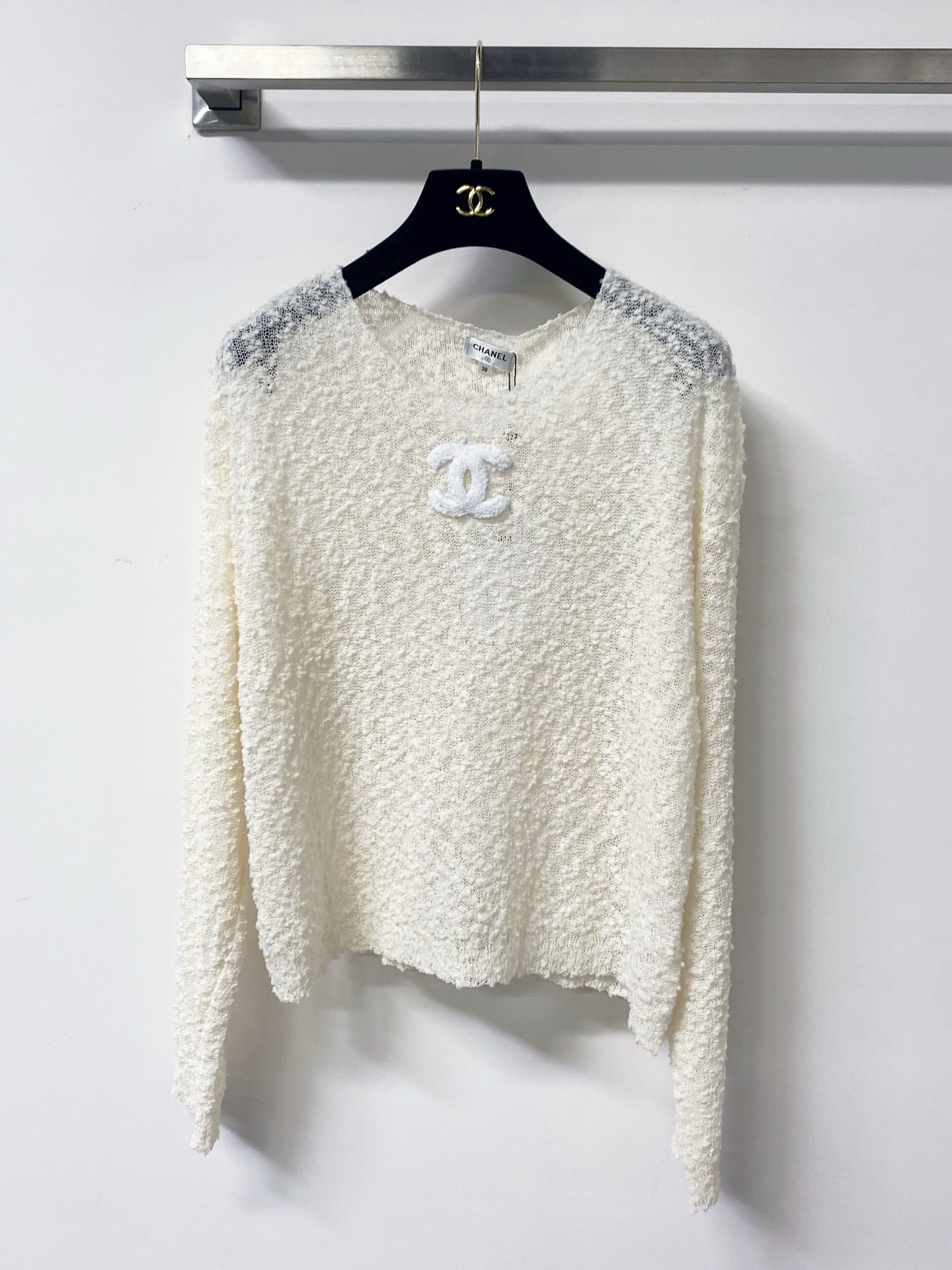 CHANEL 26S BOUCLE KNIT SWEATER 1290