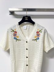 DIOR 26S SHORT-SLEEVE KNIT CARDIGAN 1299