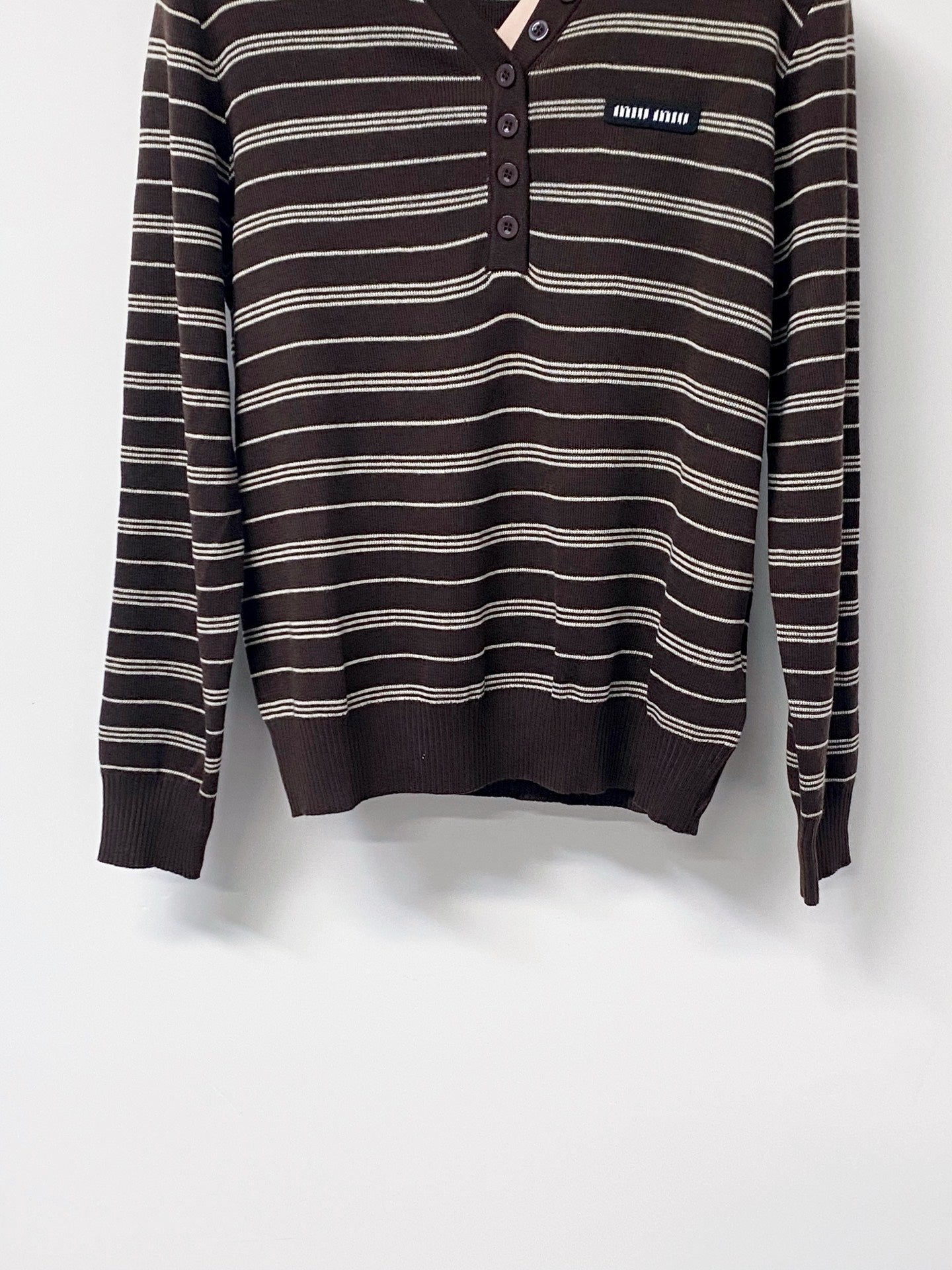 MIUMIU 26S KNIT POLO SWEATER 1465