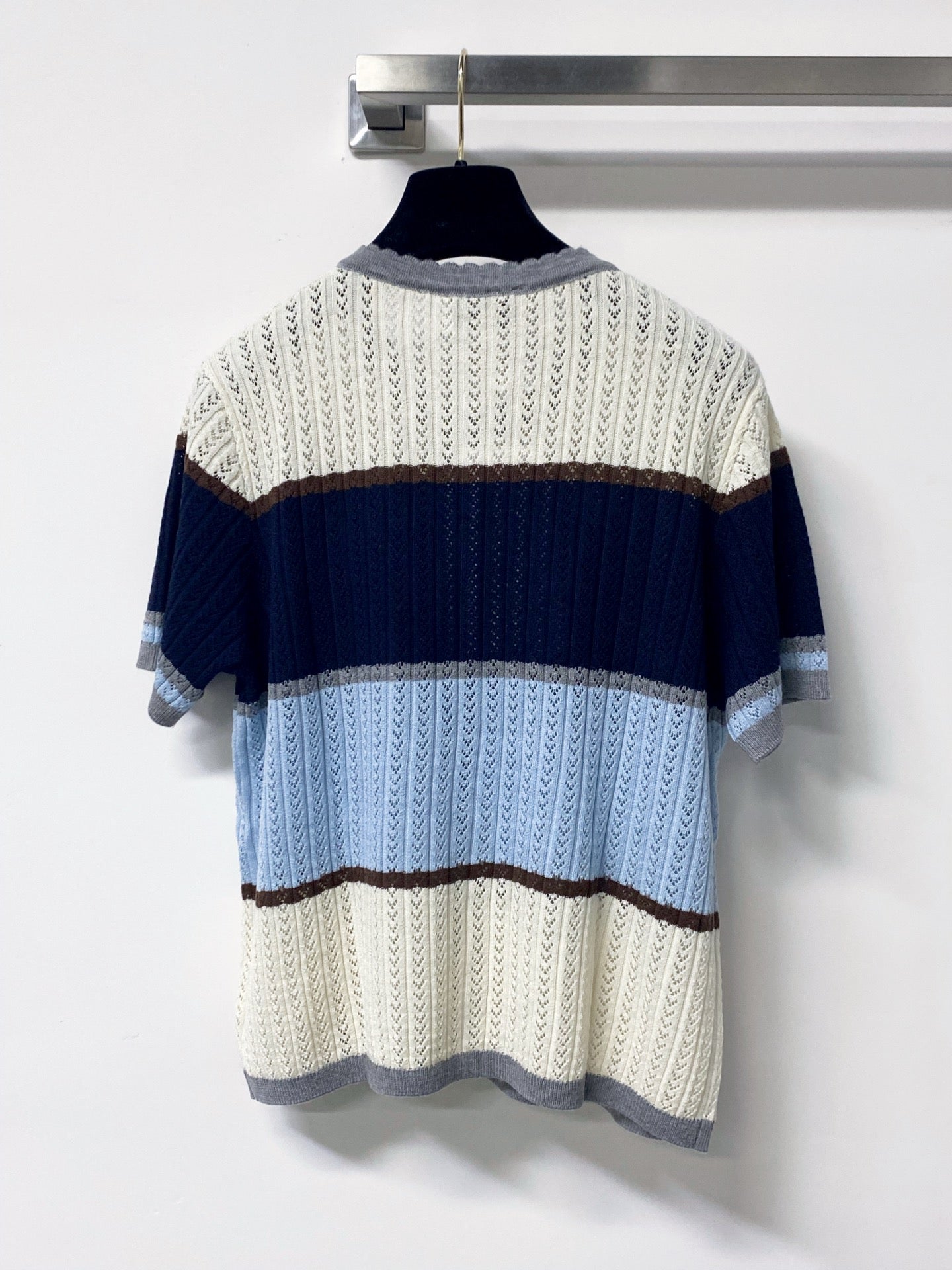 CHANEL 26S SHORT-SLEEVE KNIT CARDIGAN 1640