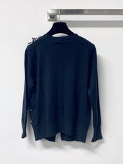 MIUMIU 26S EMBELLISHED FLORAL KNIT CARDIGAN 1450
