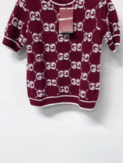 GUCCI 26S SHORT-SLEEVE KNIT SWEATER 526