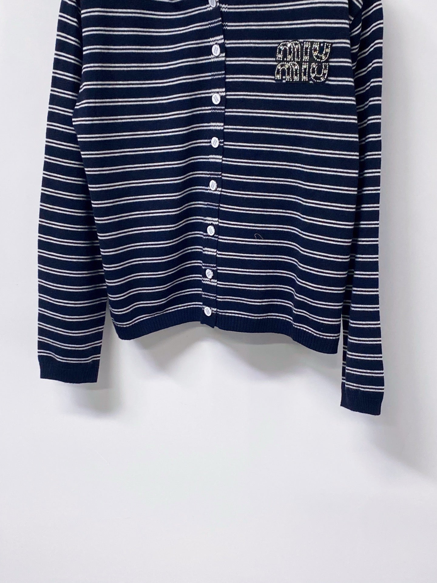 MIUMIU 26S HOODED KNIT CARDIGAN 1345