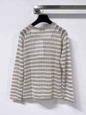 CHANEL 26S V-NECK KNIT SWEATER 1504
