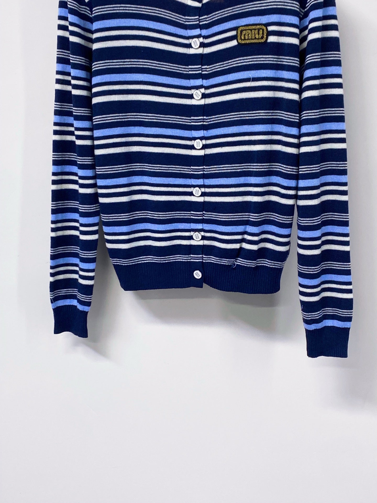 MIUMIU 26S CREWNECK KNIT CARDIGAN 1307