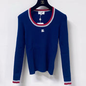 CHANEL 26S TRIM RIBBED KNIT TOP 1667