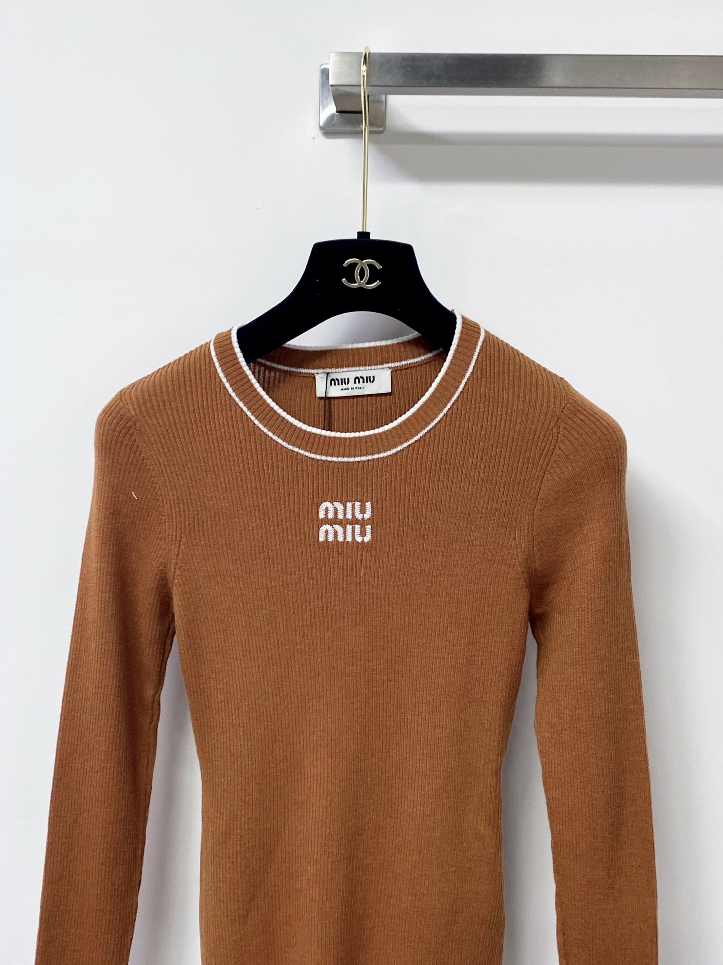MIUMIU 26S RIBBED KNIT SWEATER 1482