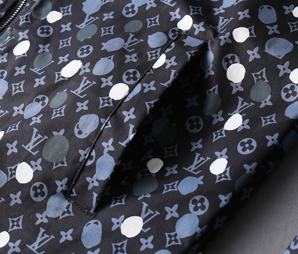 LV BLACK MONOGRAM HOODED JACKET 238997