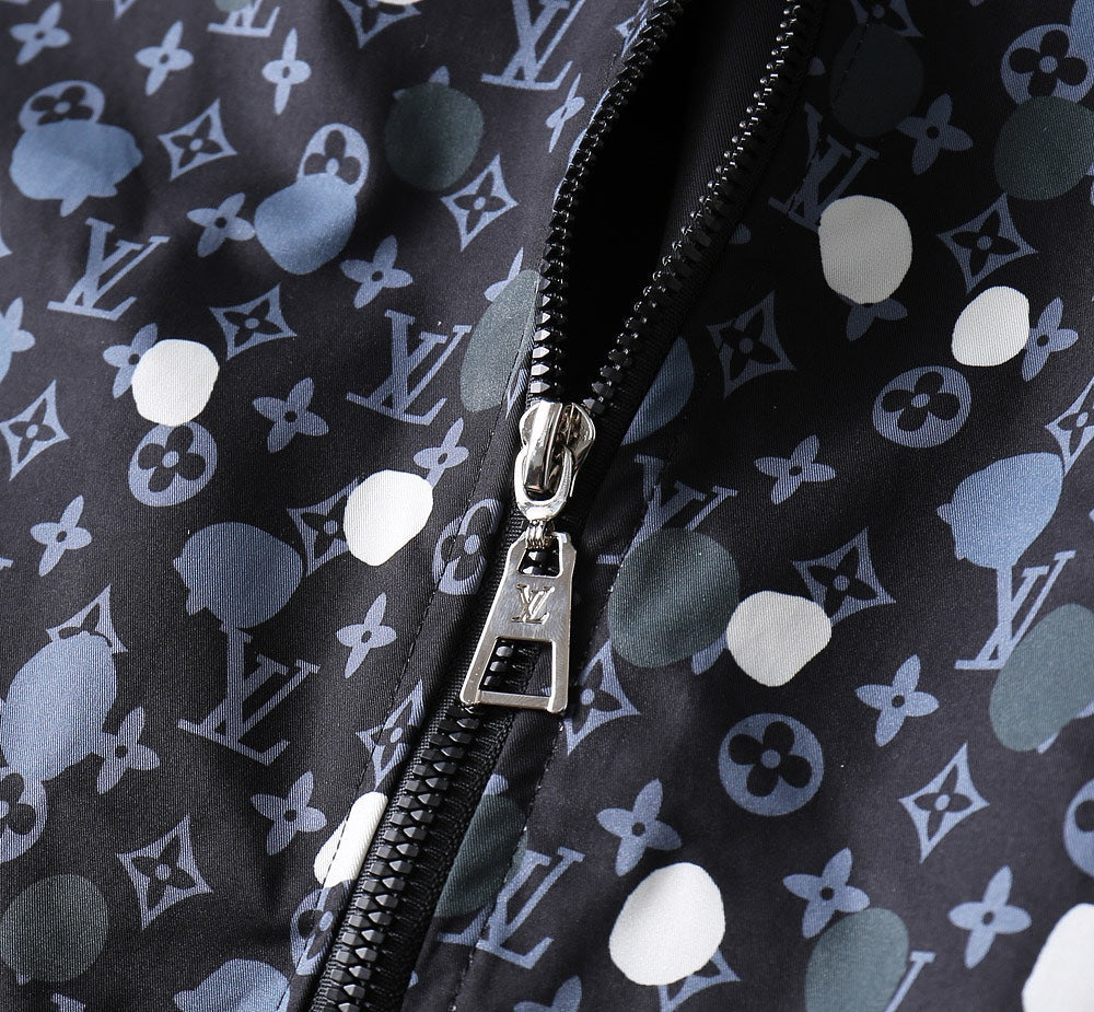 LV BLACK MONOGRAM HOODED JACKET 238997