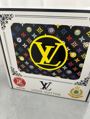 LV 25S BELT 38 MM IN BLACK CALFSKIN STAMP LOGO 593292