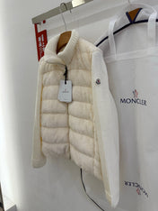 MONCLER 25S WOOL CARDIGAN IN WHITE 068
