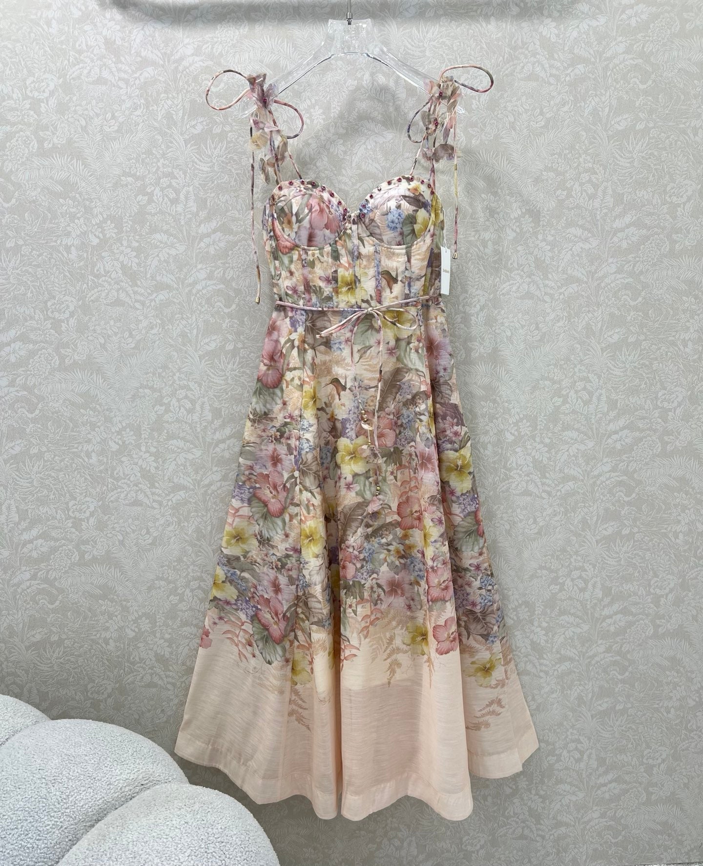ZIMMER NEW STYLE FLORAL HALTER DRESS 272272
