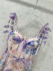 ZIMMER NEW STYLE FLORAL HALTER DRESS 272271