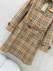 BURBERRY PLAID TRENCH COAT 275085