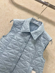 MONCLER 25S DOWN VEST IN BLUE 098