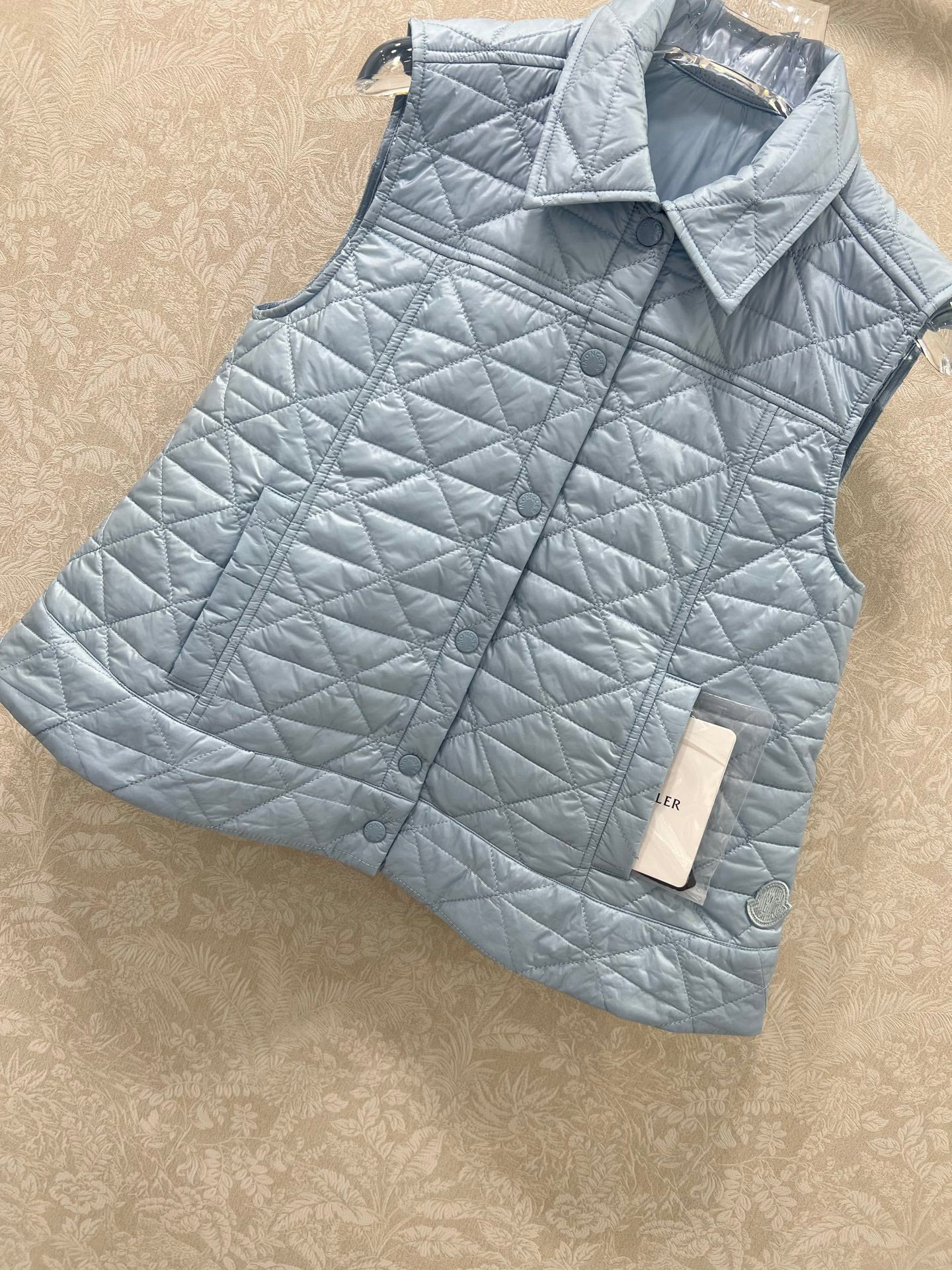 MONCLER 25S DOWN VEST IN BLUE 098