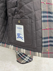 BURBERRY 25S COTTON PLAID JACKET 129