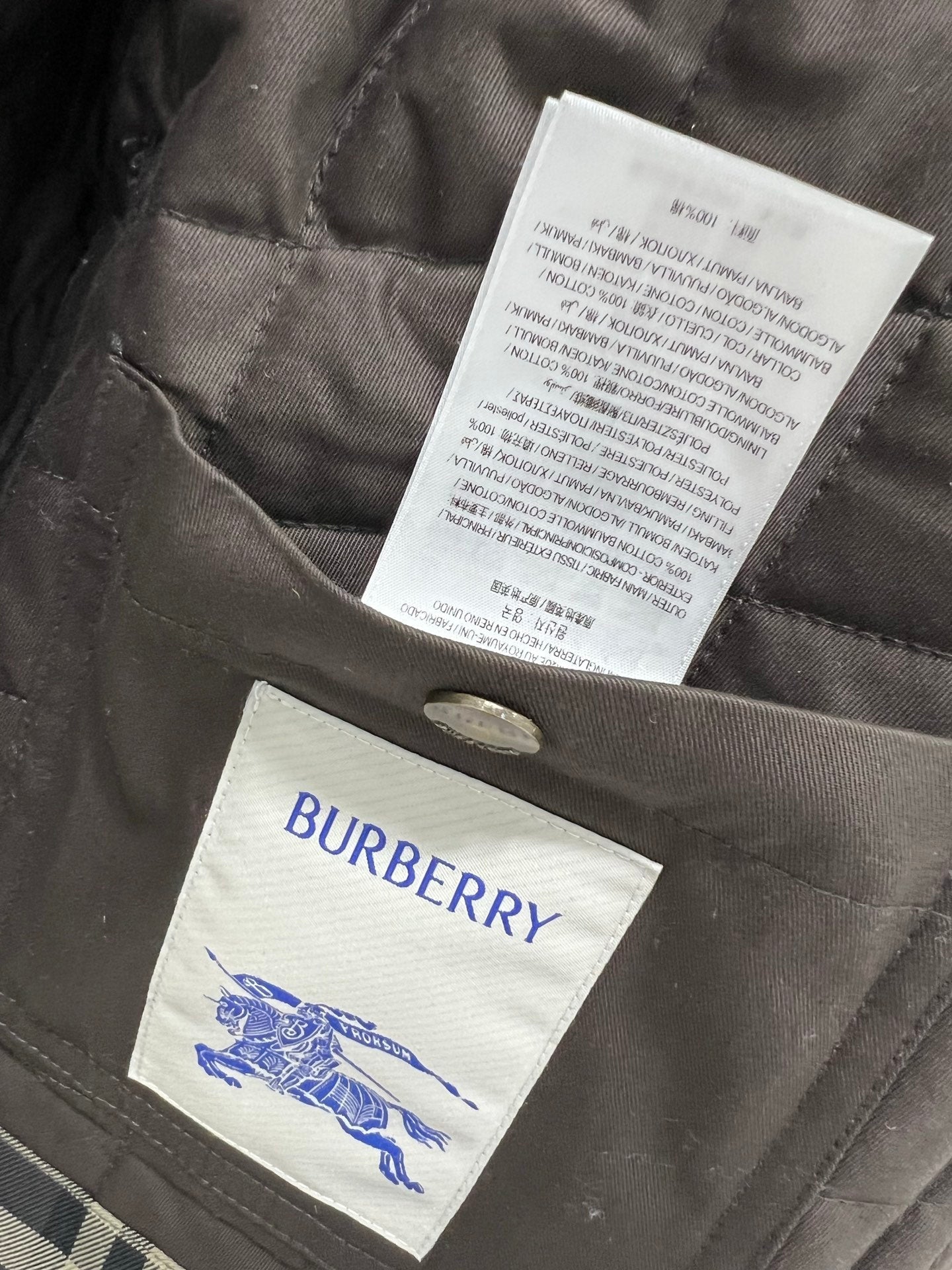 BURBERRY 25S COTTON PLAID JACKET 131