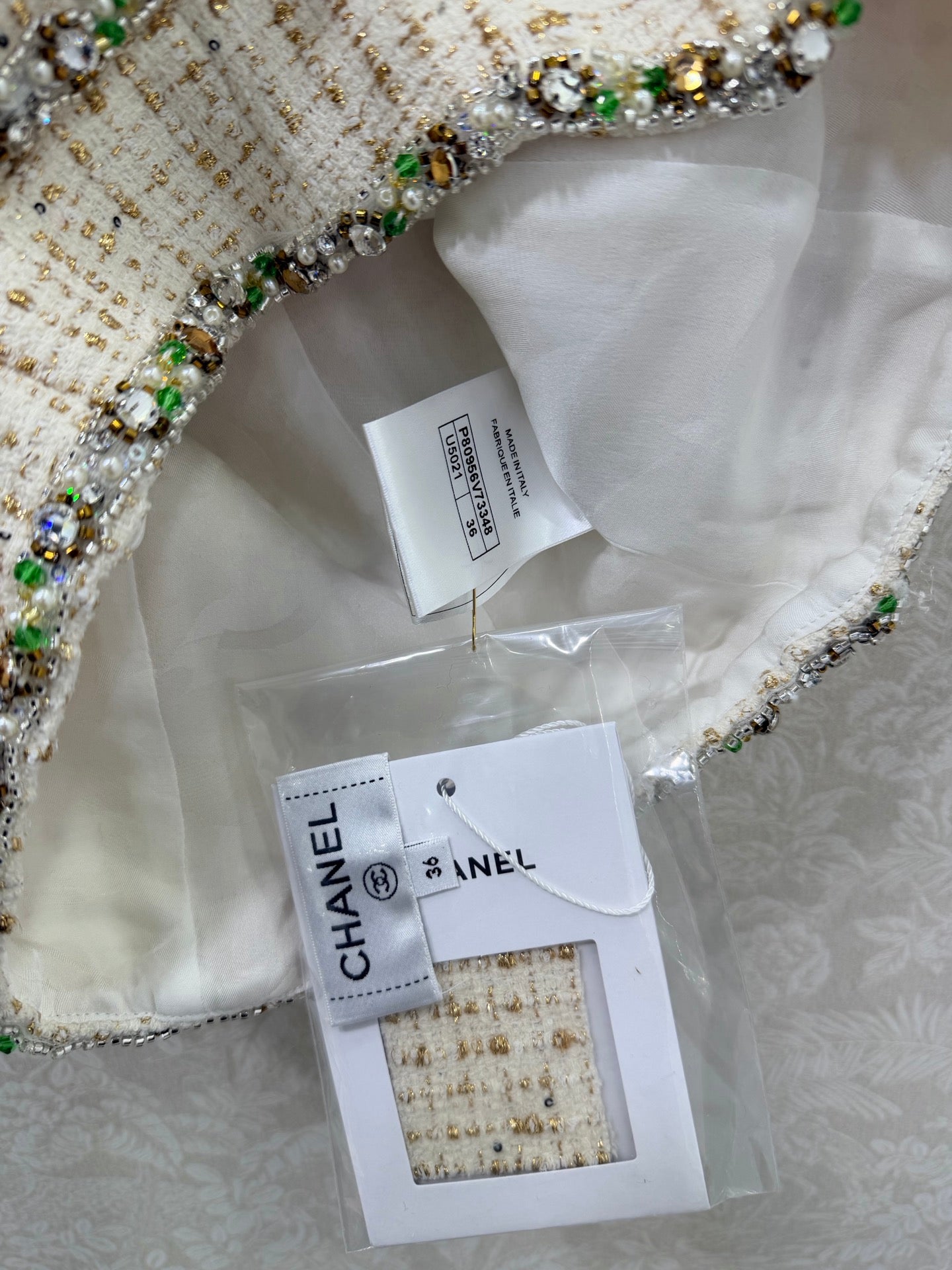 CHANEL 26S BEADED HALTER NECK VEST 821
