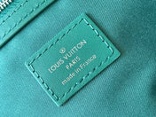KEEPALL BANDOULIÈRE 50 IN GREEN MONOGRAM HERITAGE CANVAS