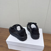 JIMMY CHOO 26S SNEAKERS 55 MM IN BLACK CALFSKIN WITH CRYSTAL BOW
