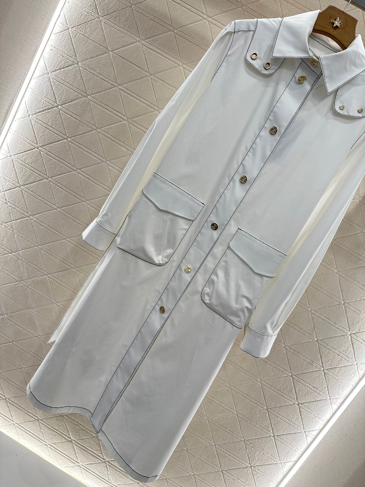CHANEL 25S BELTED TRENCH COAT 265575