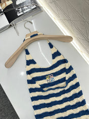 LW 25S HALTER NECK KNIT TOP 265546