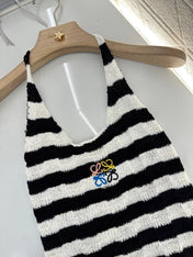 LW 25S HALTER NECK KNIT TOP 265542
