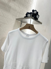 LV 25S EMBROIDERED CROP TEE IN COTTON 265558