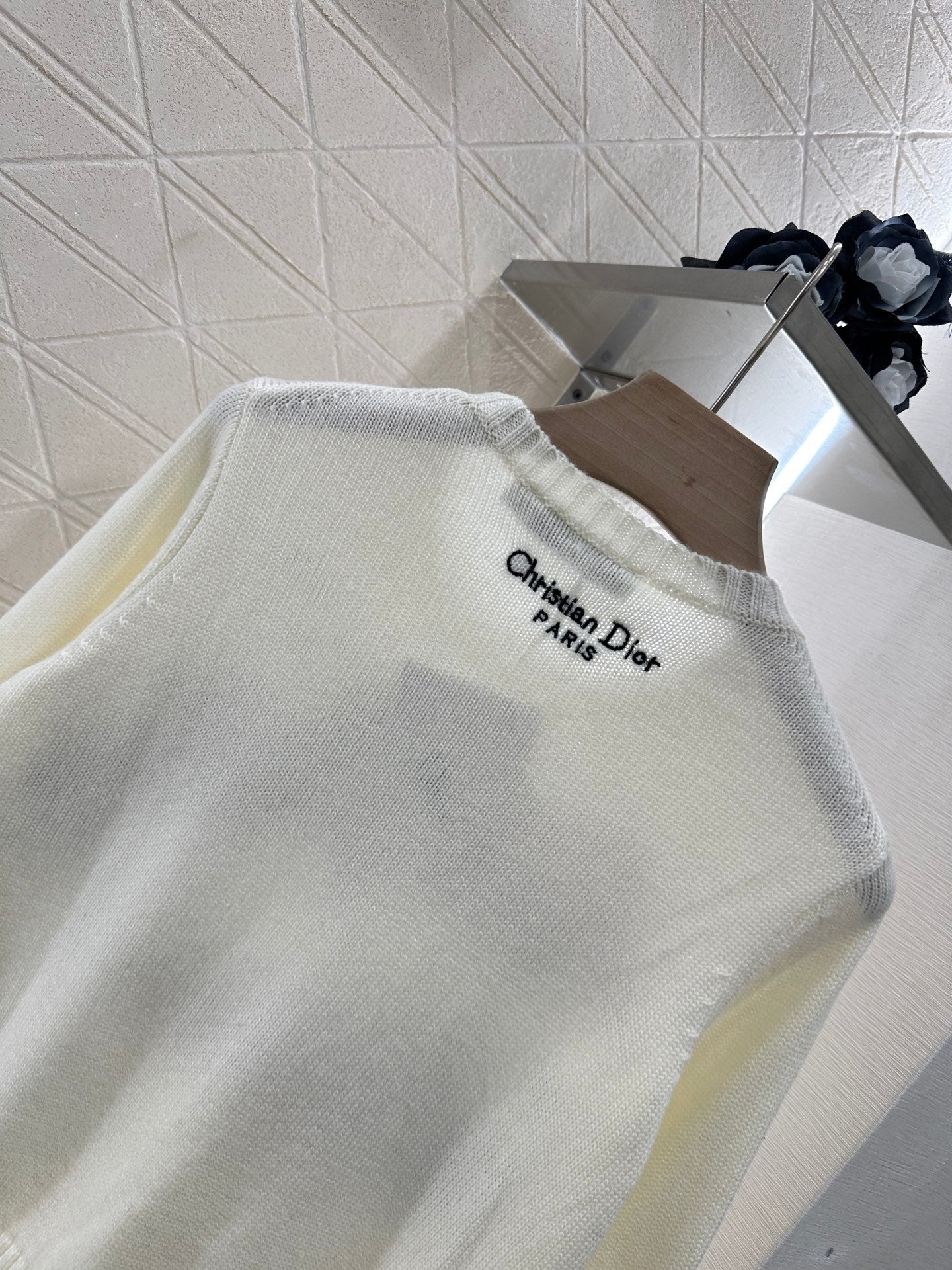DIOR EMBROIDERED LANDSCAPE KNIT SWEATER 272309