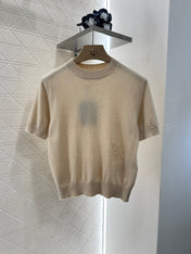 LV CREW NECK TOP WITH EMBROIDERED TEXT 272305