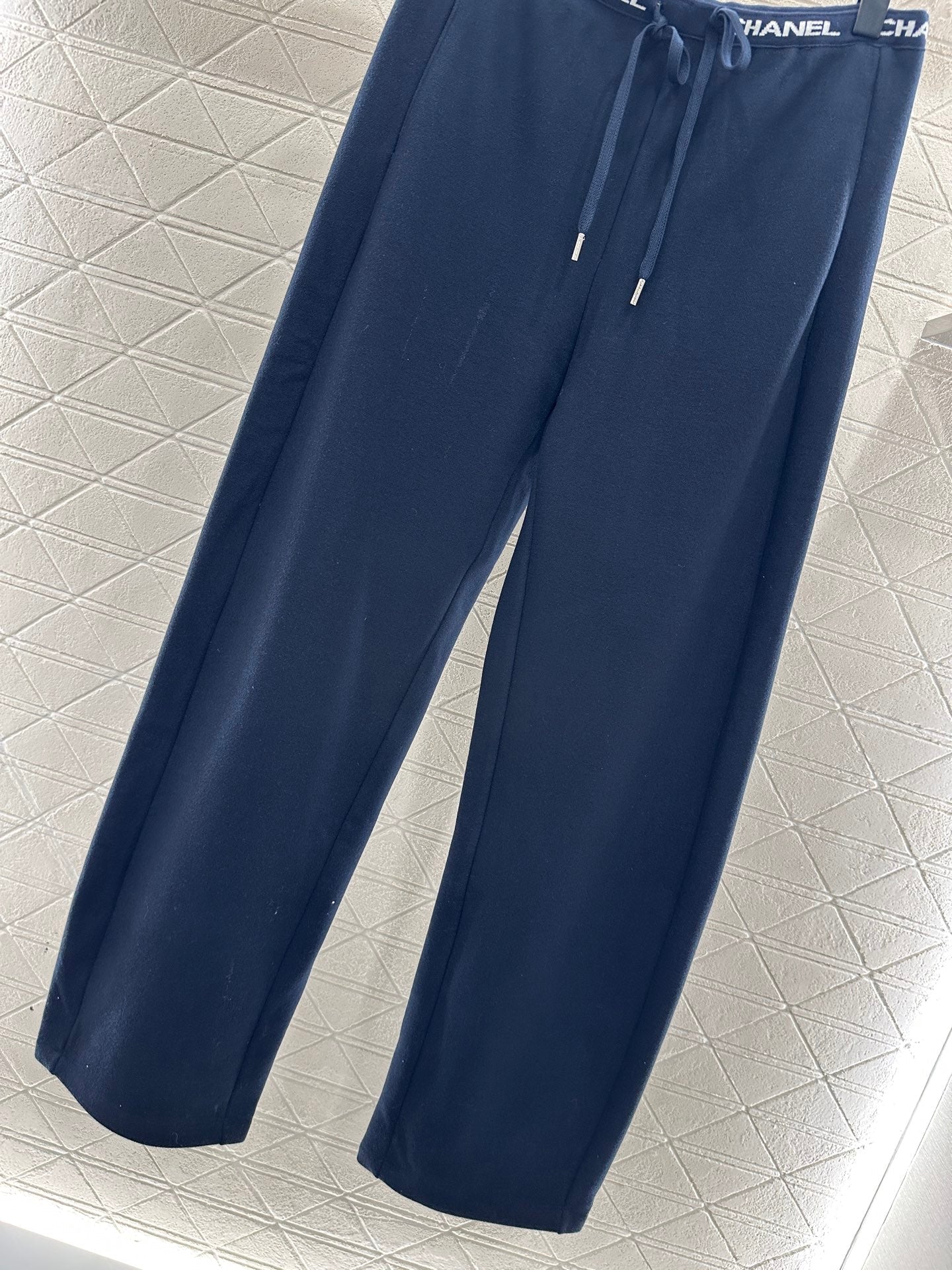 CHANEL 25S WIDE-LEG FLEECE-LINED PANTS 403