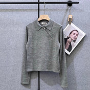 MIUMIU KNITTED POLO SHIRT STYLE 274
