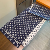 GAME ON SCARF 180 CM IN NAVY BLUE CASHMERE 394761