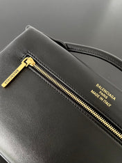 BEL AIR CLUTCH 27 IN BLACK NAPPA LAMBSKIN GOLD HARDWARE