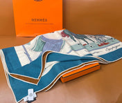HERMES 26S SCARF 140 IN CASHMERE AND SILK 305963