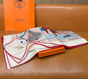 HERMES 26S SCARF 140 IN CASHMERE AND SILK 305965